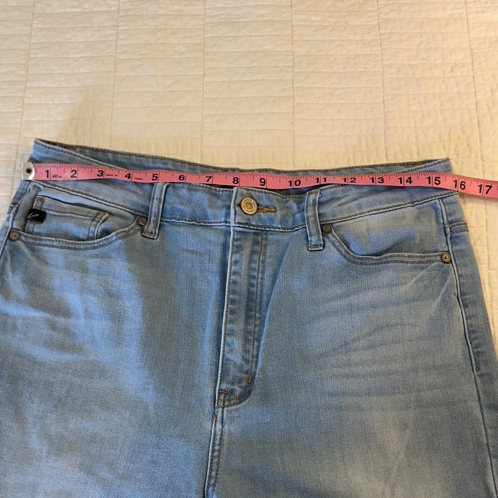 KanCan Women's Light Blue Straight Leg Jeans - Picture 5 of 7
